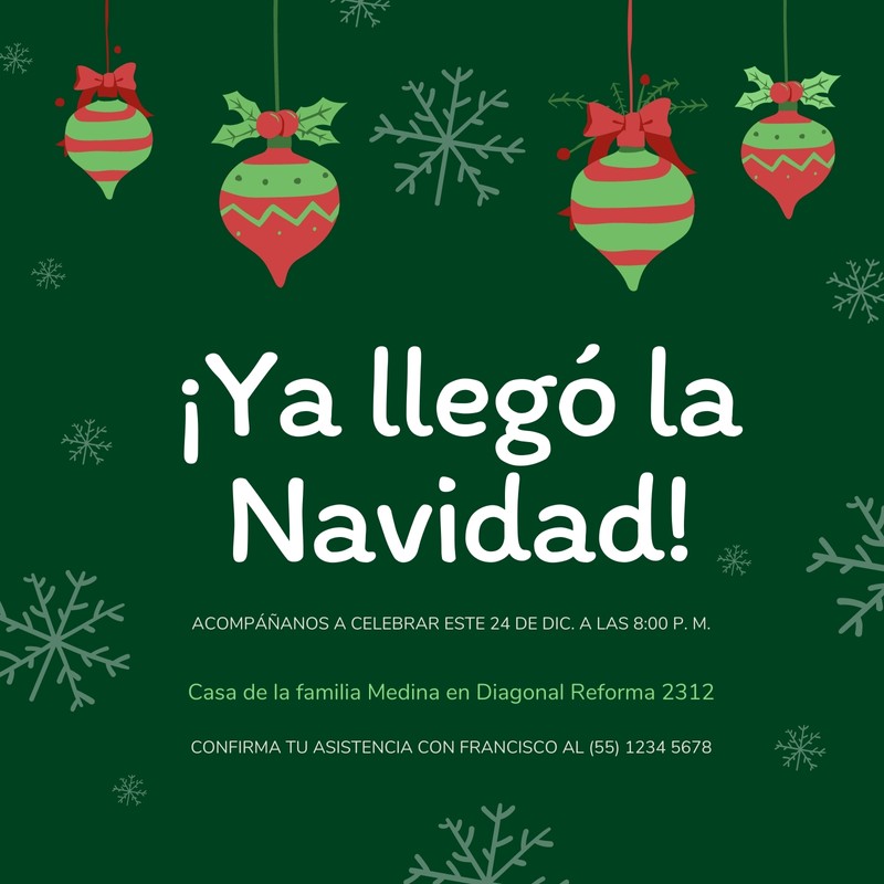 plantillas para invitaciones navideñas gratis canva