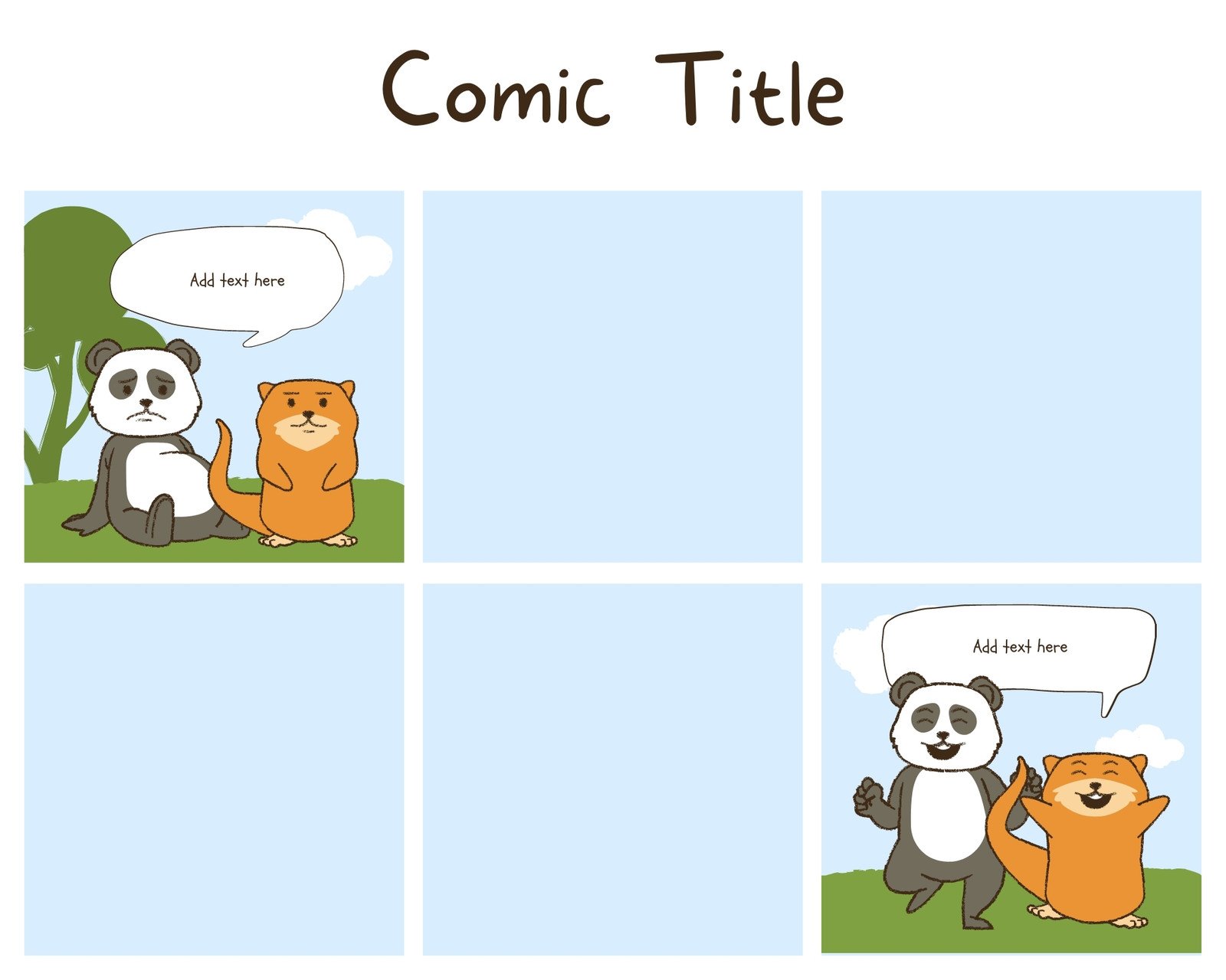 Free printable comic strip templates you can customize | Canva