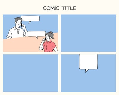 Free Printable Comic Strip Templates You Can Customize Canva