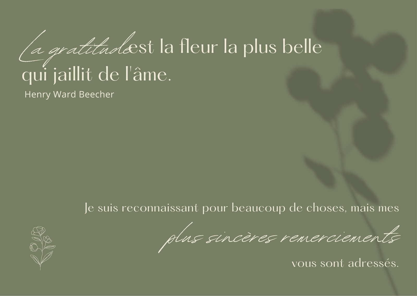 Cartes Postales De Remerciement Beaux Modeles Gratuits Canva