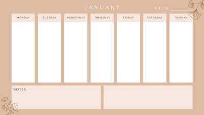 Free, printable, customizable weekly calendar templates | Canva