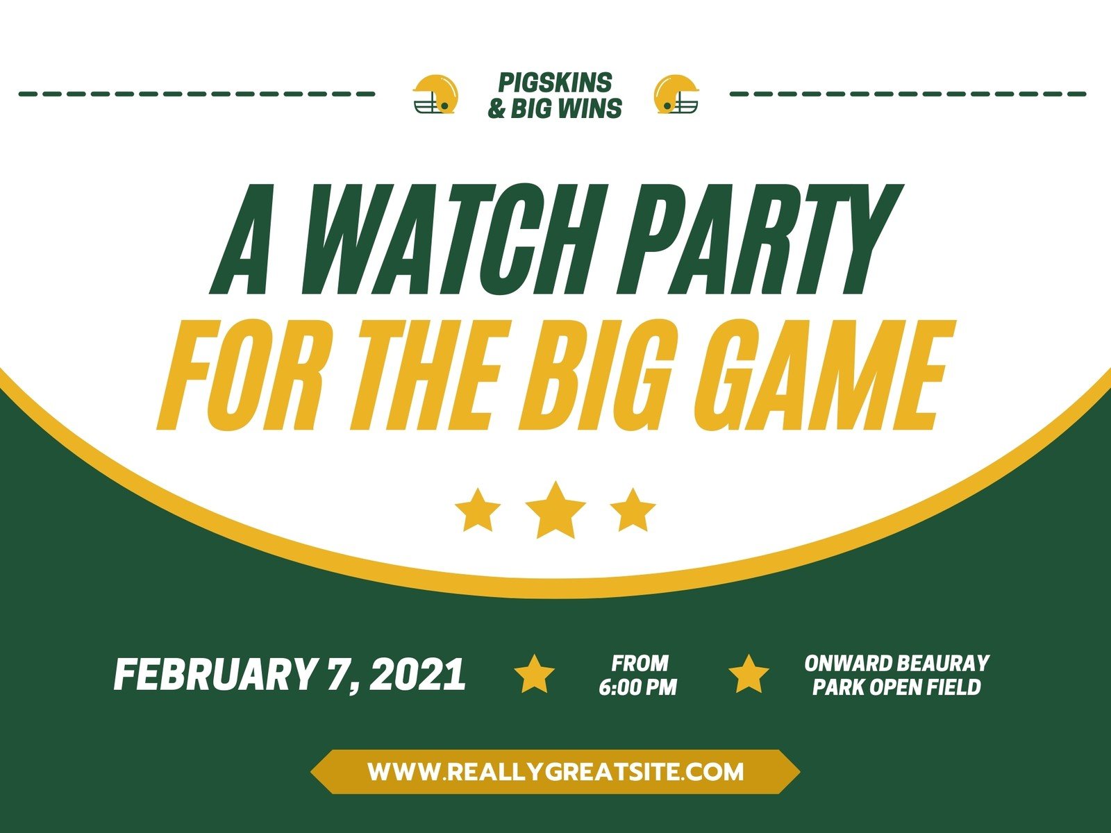 Free Super Bowl Watch Party Snapchat Geofilter Template