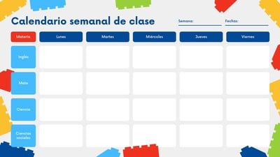 Plantillas De Calendarios Semanales Editables Canva