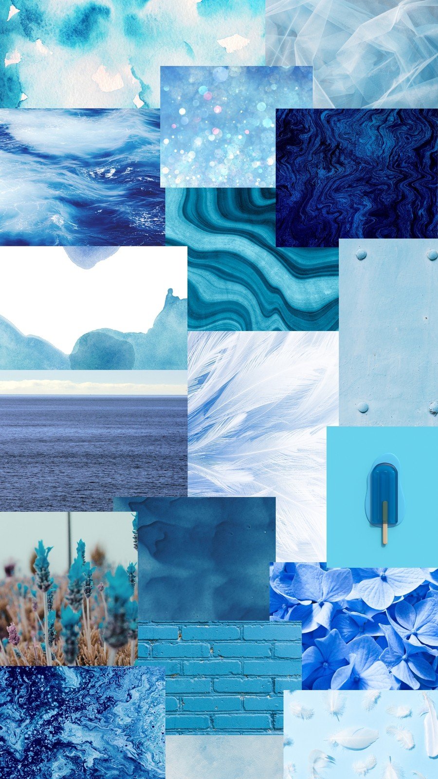 Soft Blue Collage baby blue collage HD phone wallpaper  Pxfuel