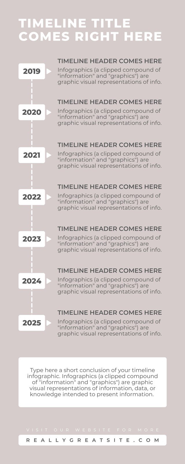 timeline infographic website