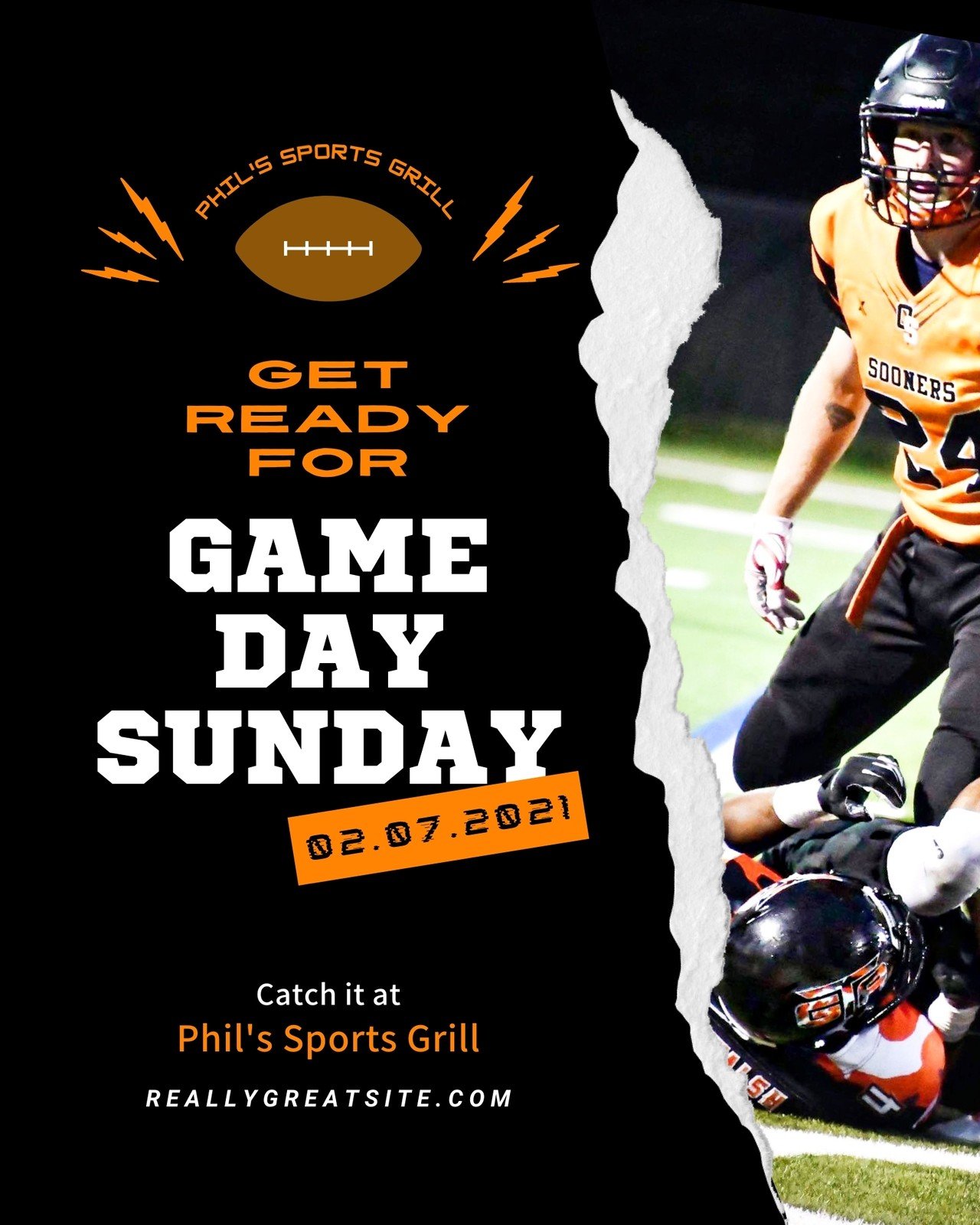 Football Game Schedule Sunday Template