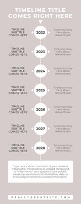 Customize 32+ Timeline Infographics Templates Online - Canva