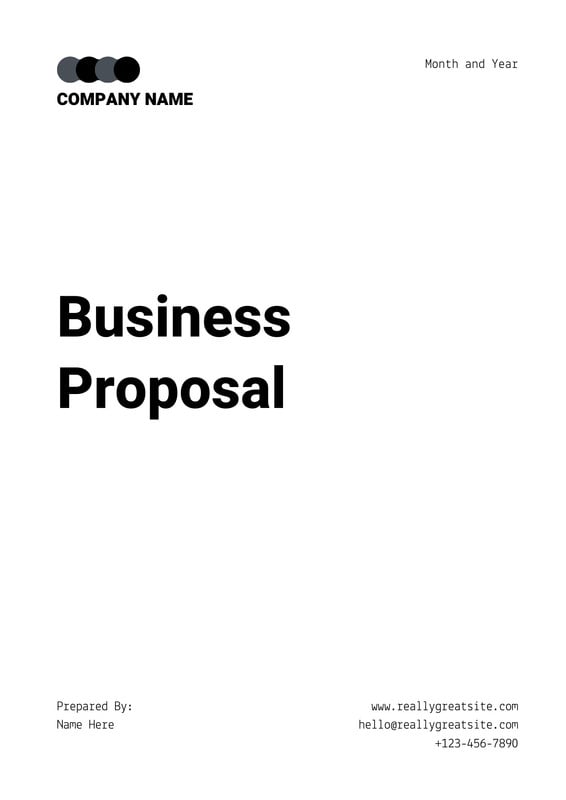 Free, printable, editable proposal templates for work or school | Canva