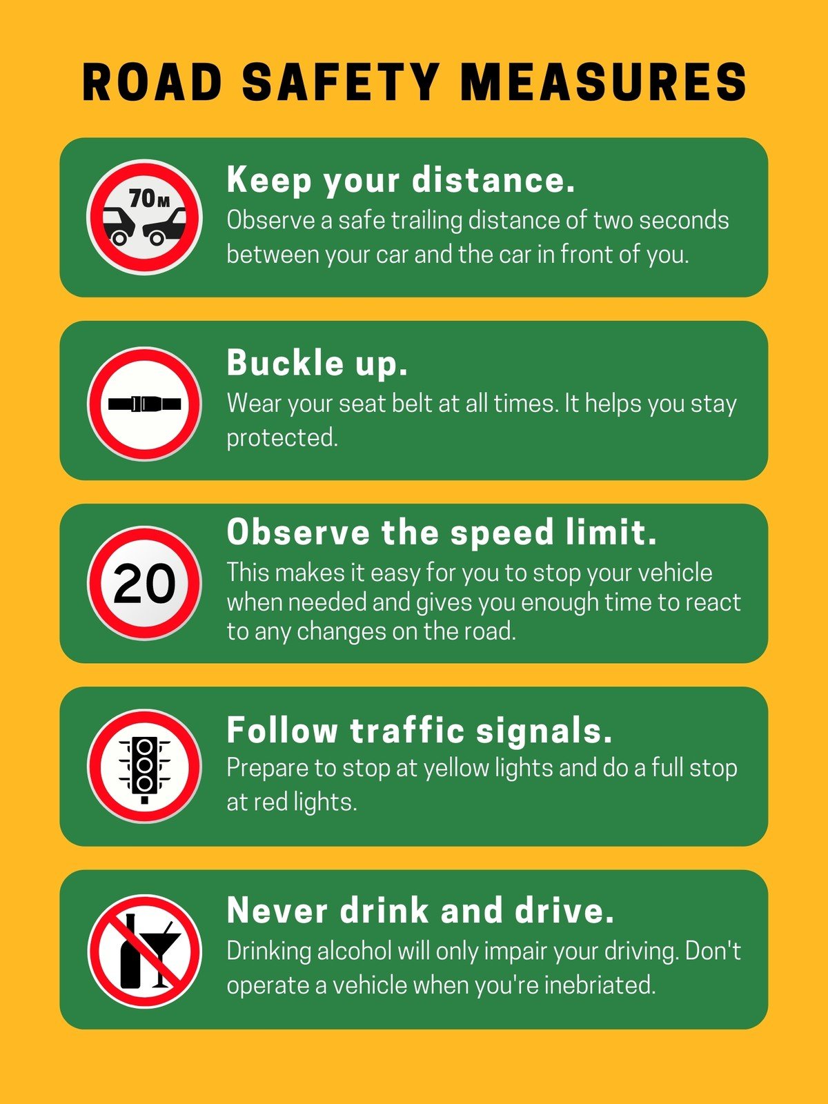 Free Road Safety Posters