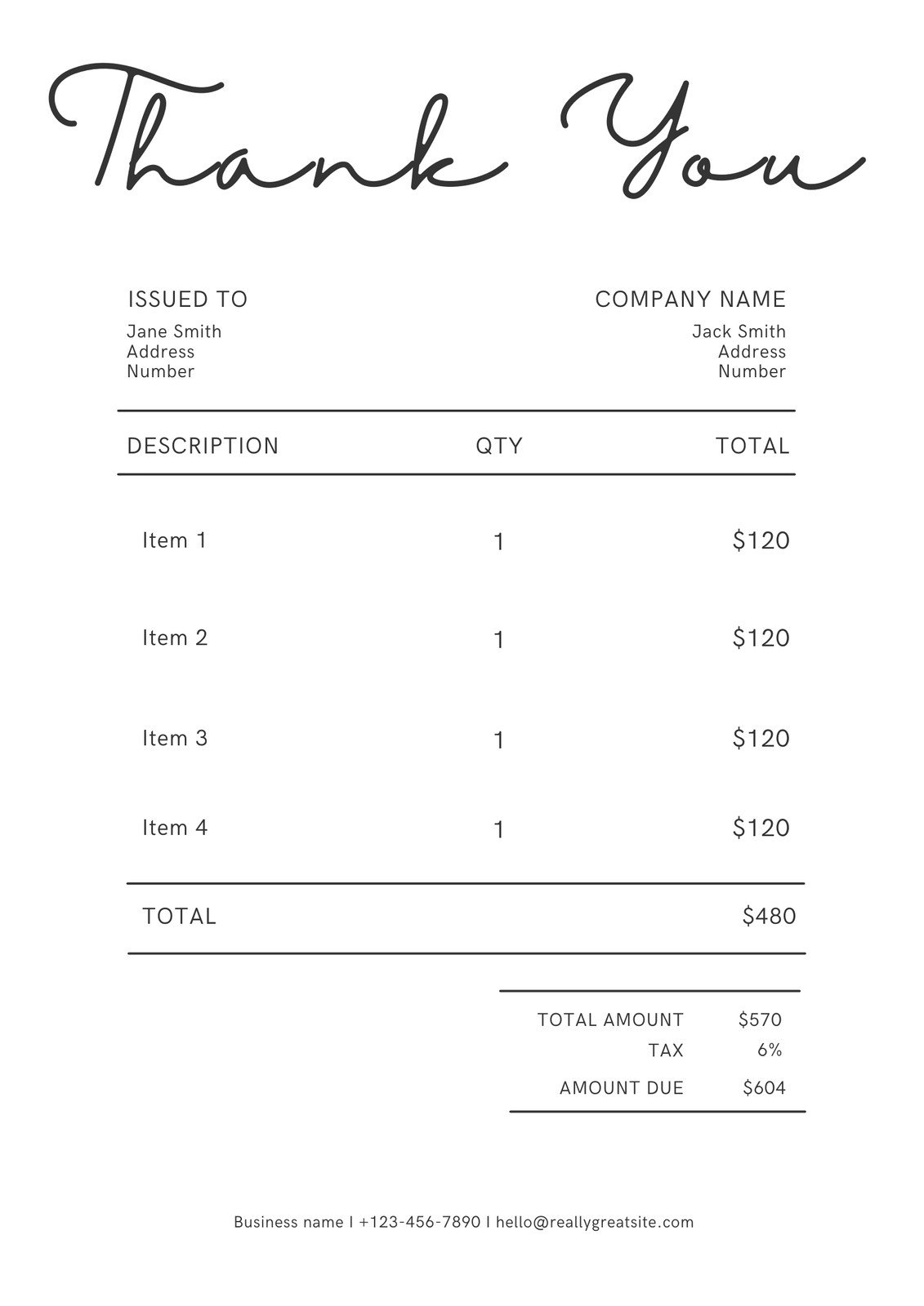 Free Printable Professional Invoice Templates To Customize Canva