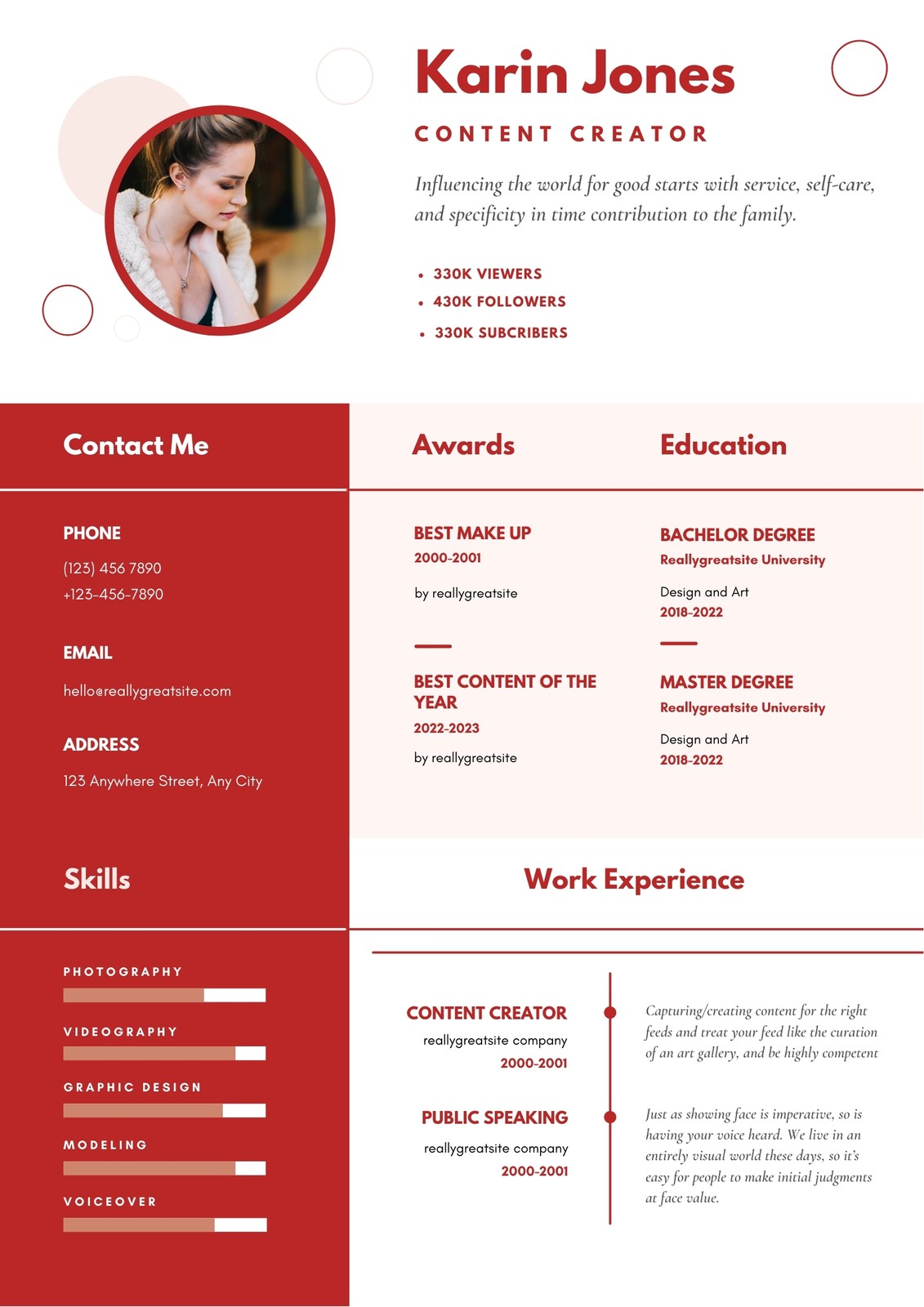 Page 2 - Free, professional resume templates to customize | Canva