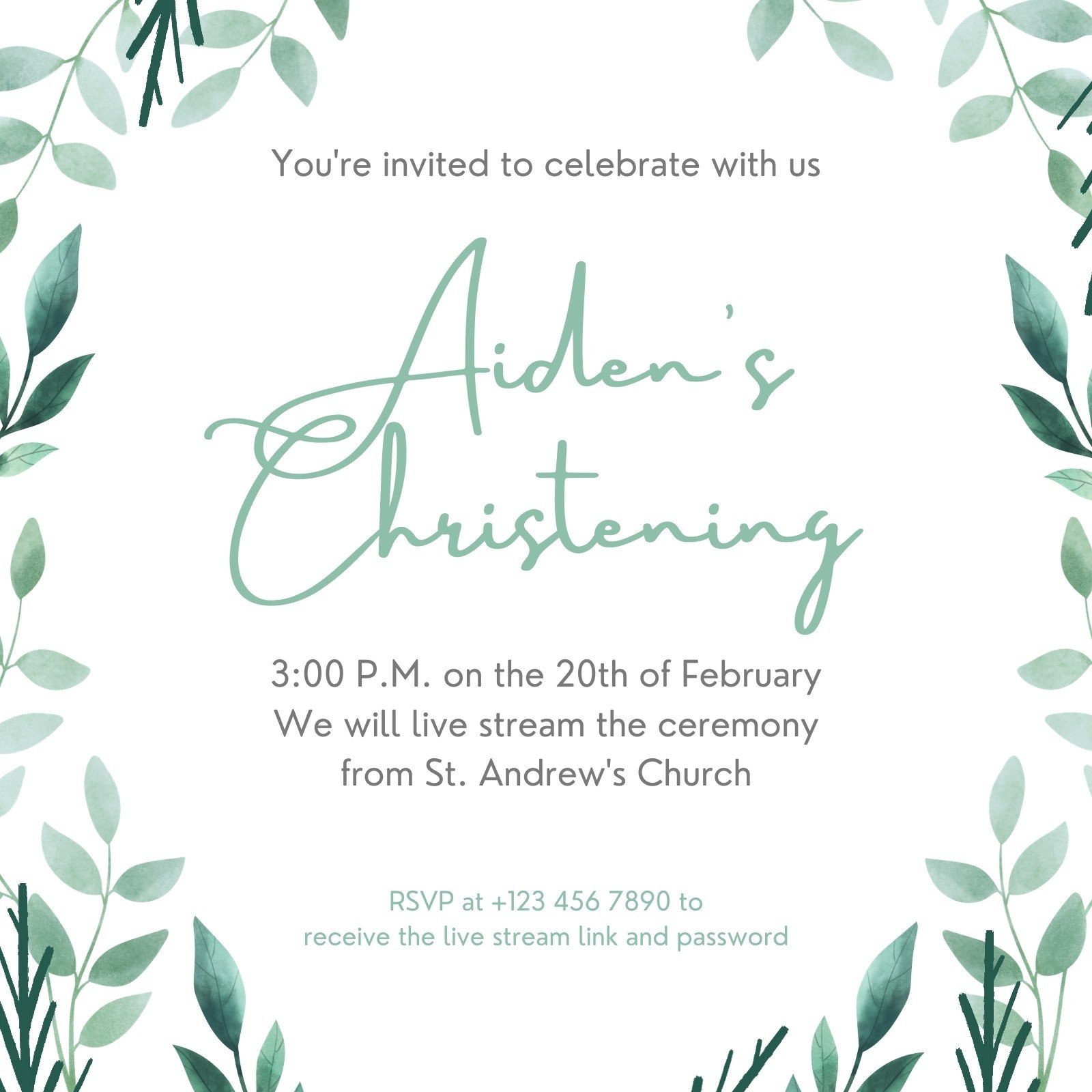 editable-baptism-invitation-customizable-green-floral-wreath-baptism
