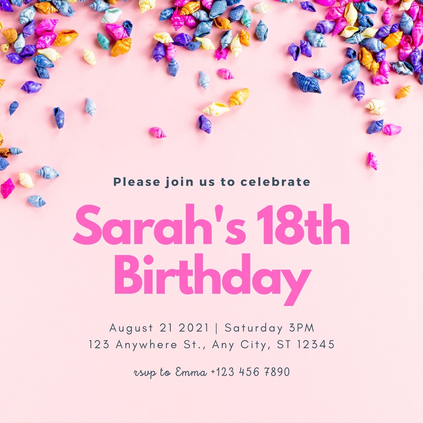 18th birthday invitations free printable templates