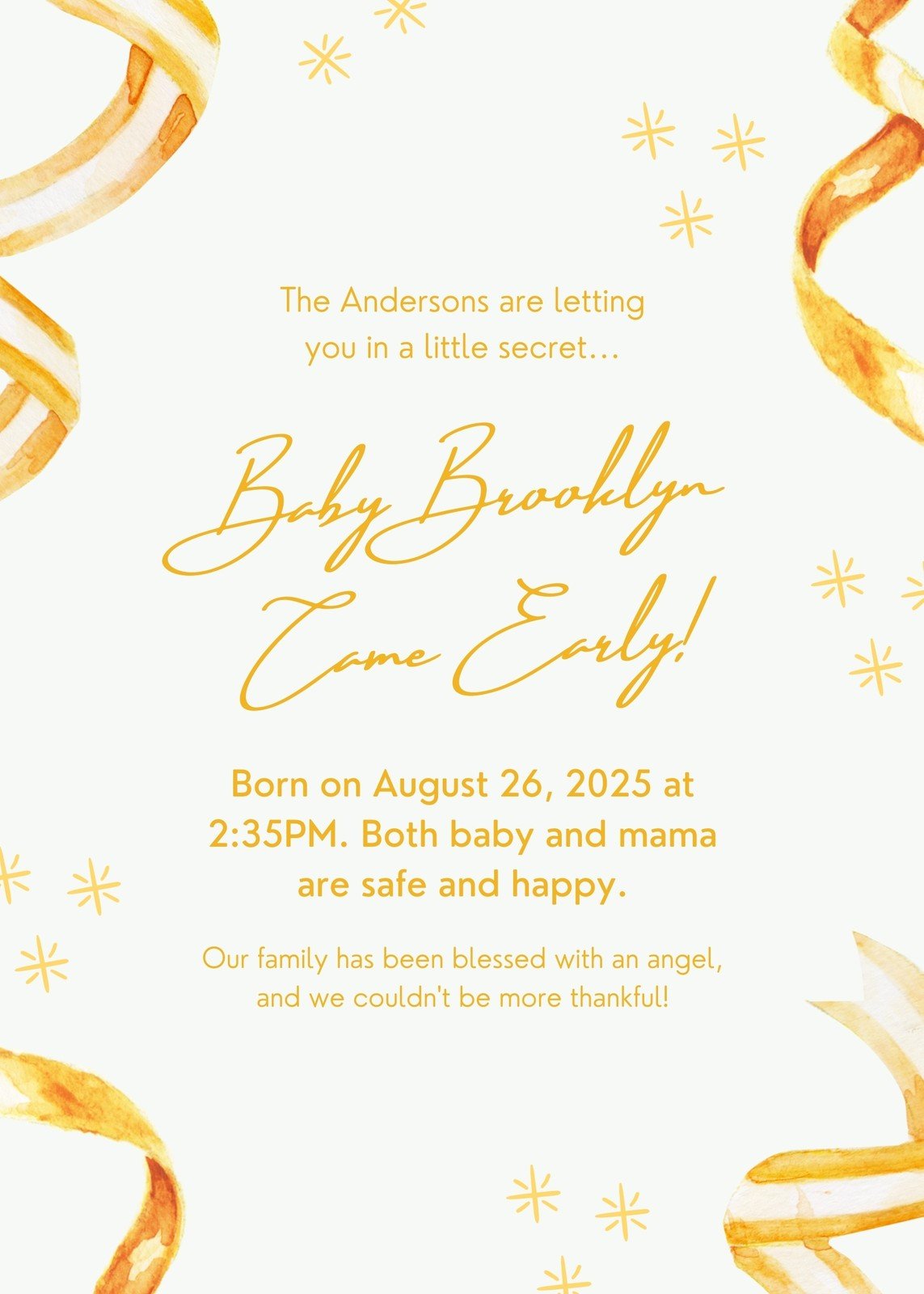 Free birth announcement templates for mac