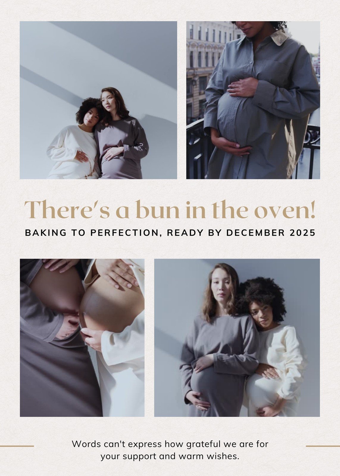 Download Free Custom Printable Pregnancy Announcement Templates Canva