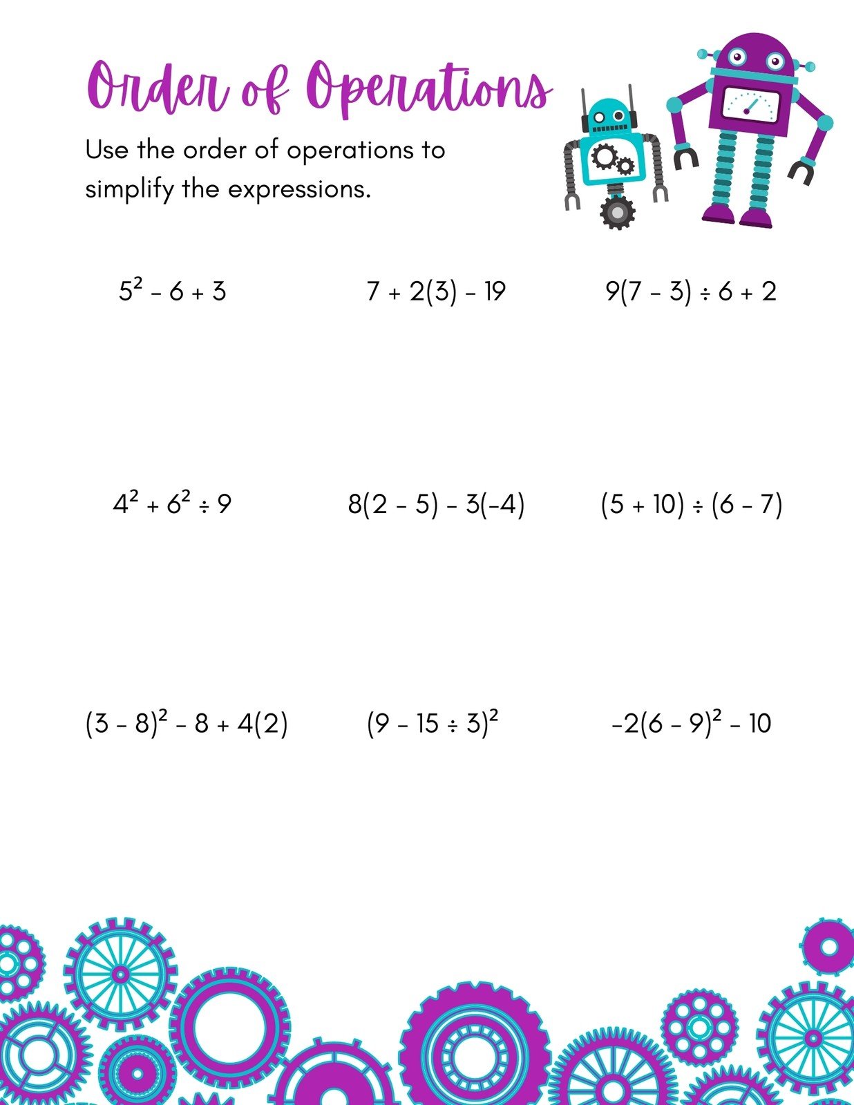 Page 3 Free Printable Customizable Math Worksheet Templates Canva