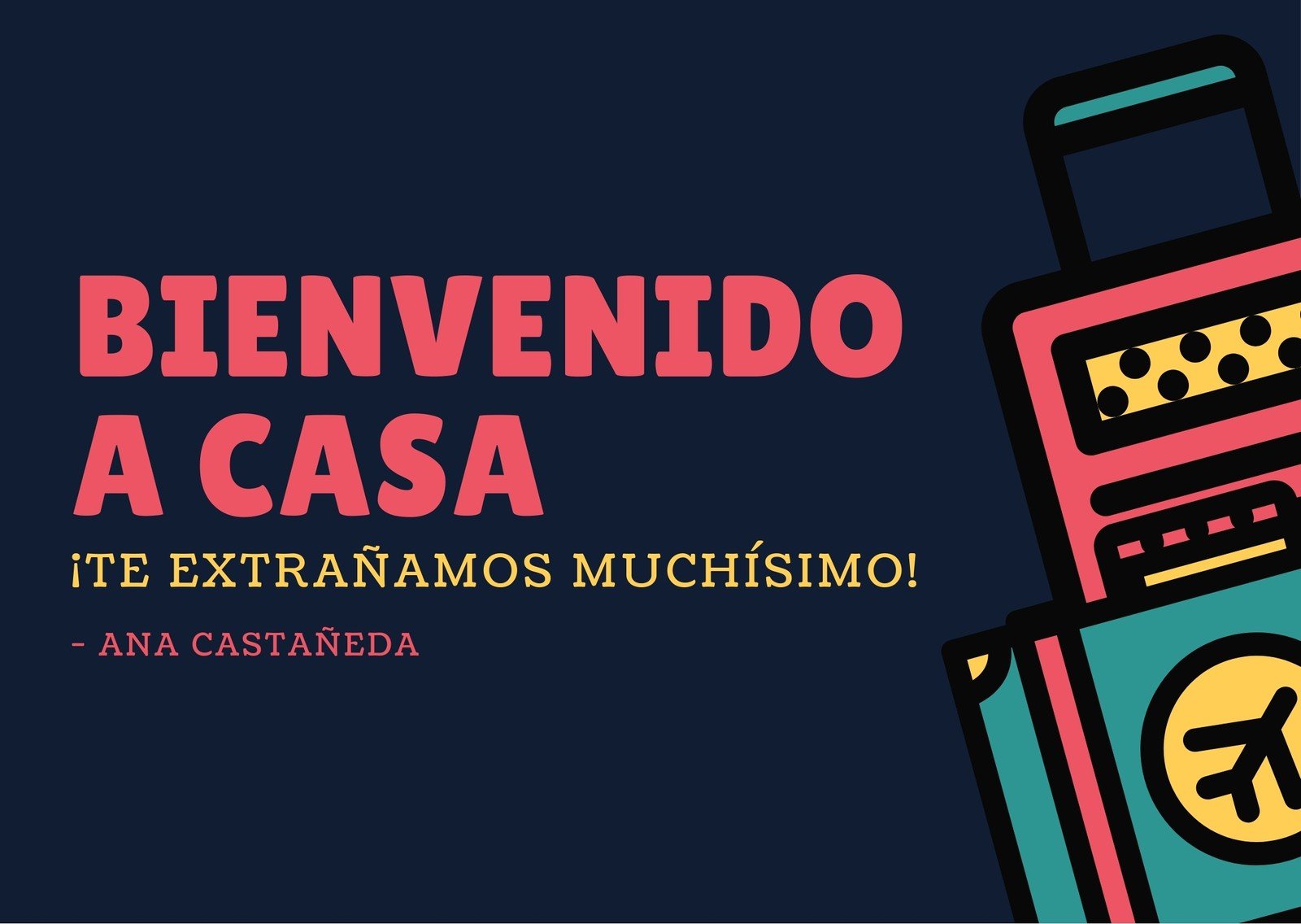 Plantillas De Tarjetas De Bienvenida Gratis Para Editar Canva 0295