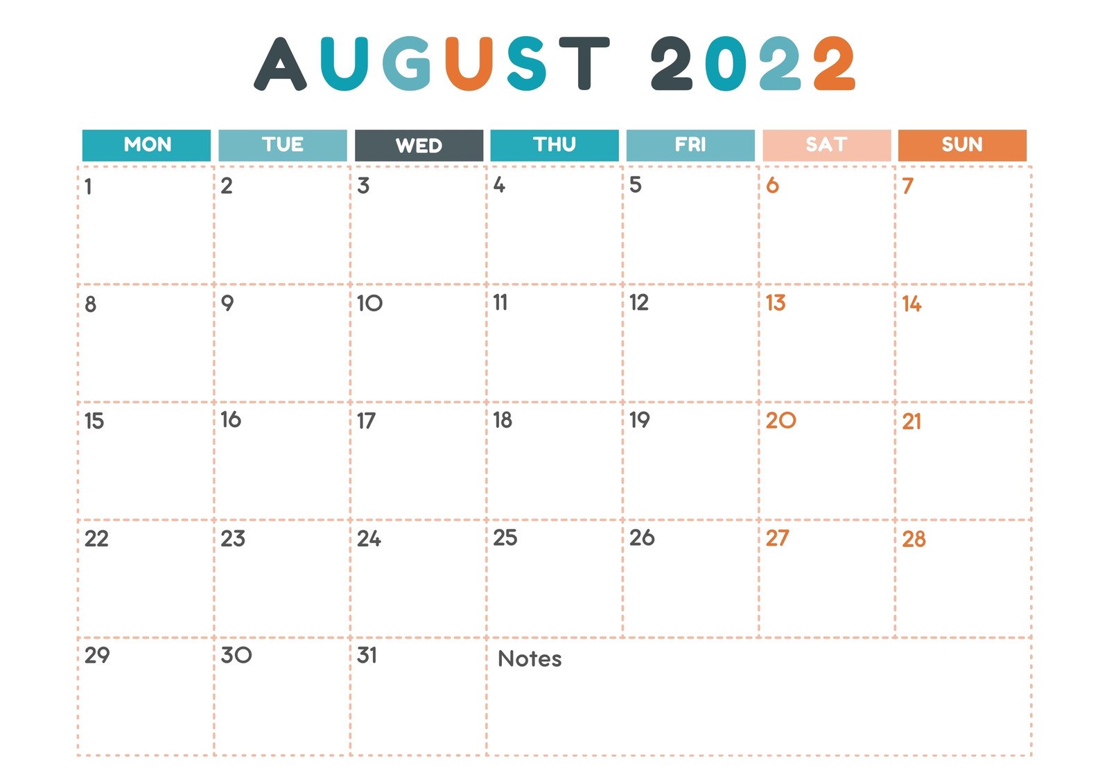 free and customizable calendar templates canva