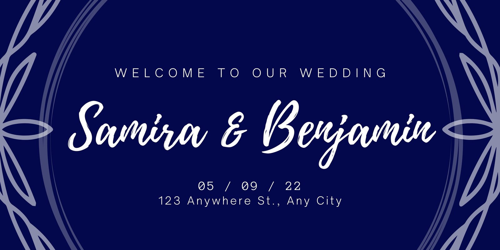 Free customizable wedding banner templates | Canva