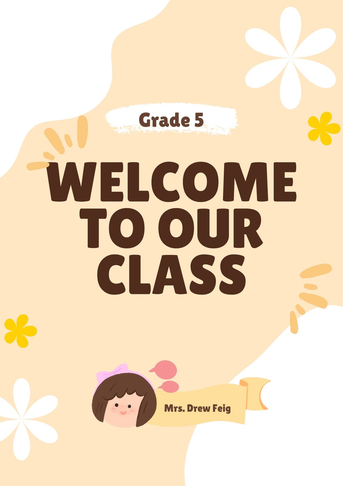 Huge blockposter to welcome students!  Welcome students, Classroom signs,  Student