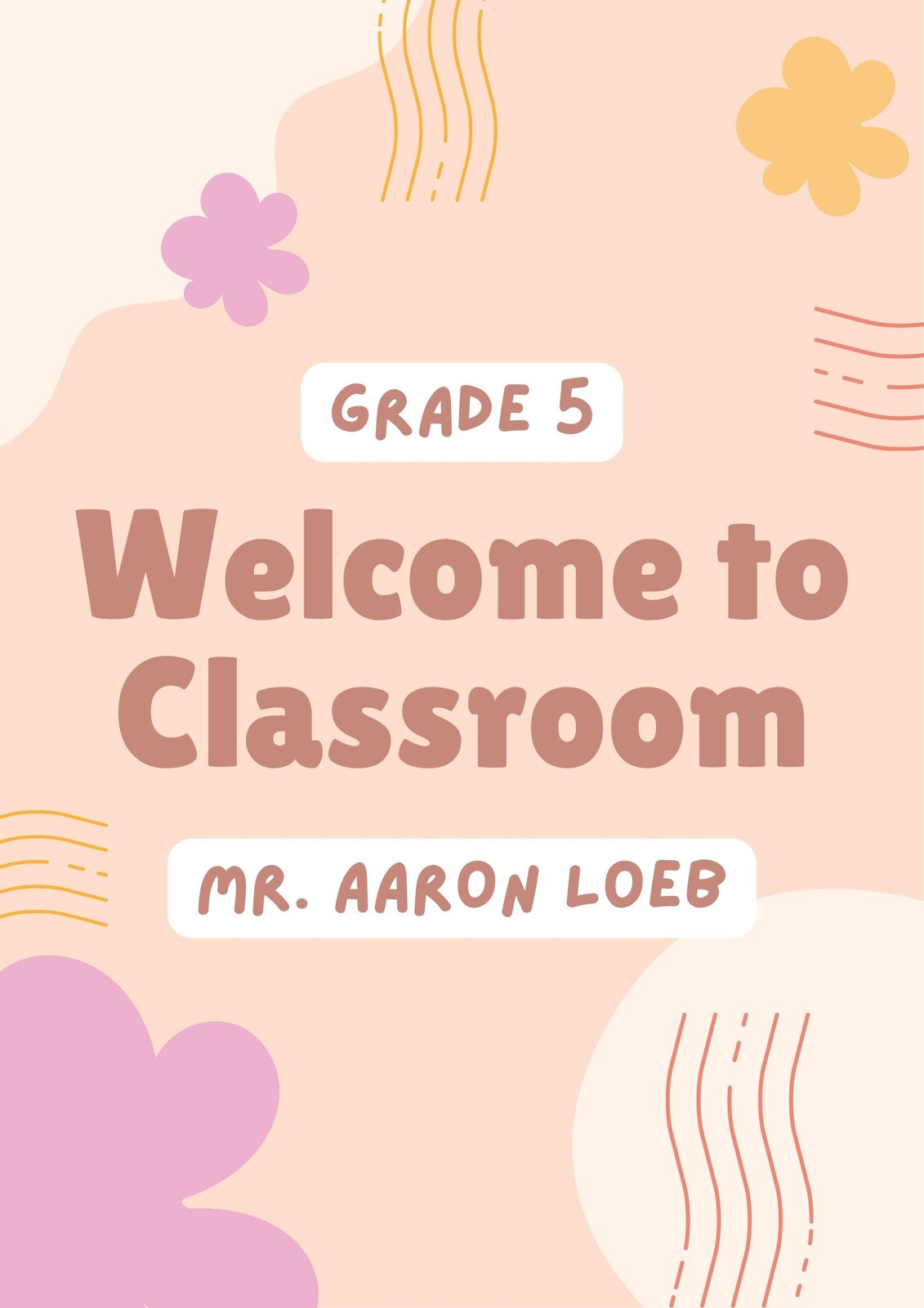 Huge blockposter to welcome students!  Welcome students, Classroom signs,  Student