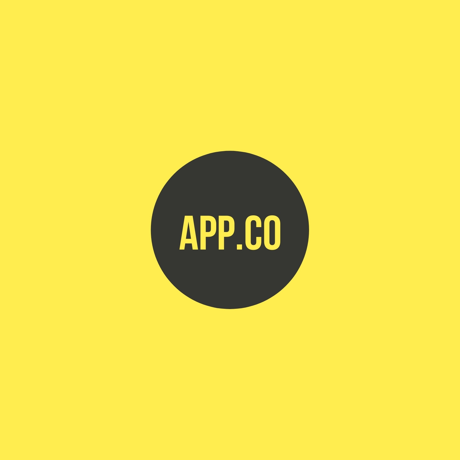 Amarillo y Negro Círculo App Computador Logo