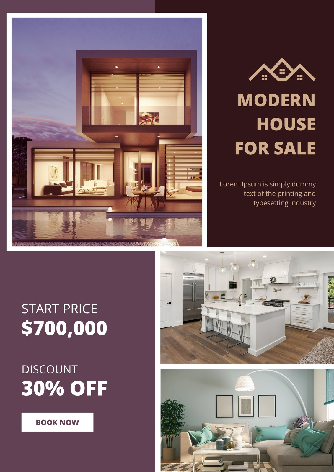 Free custom printable real estate flyer templates