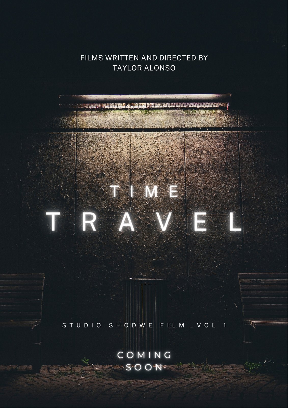 Minimal Time Travel Promo Movie Poster