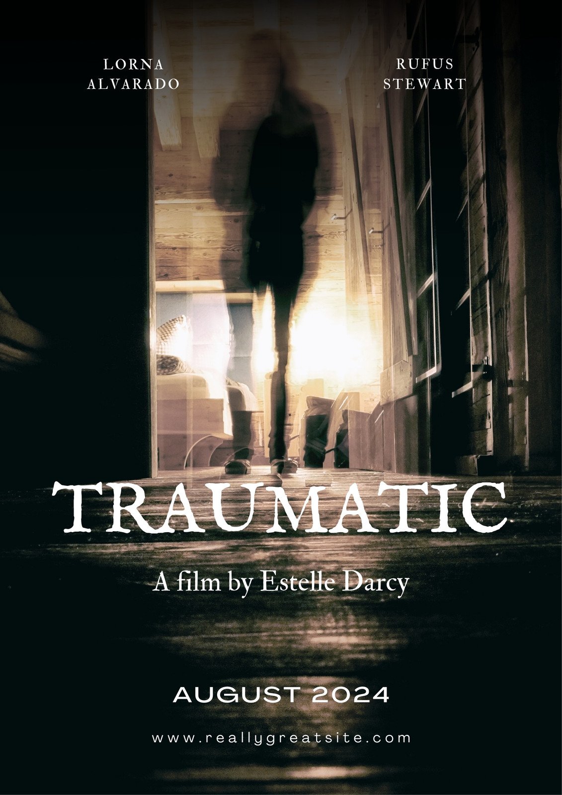 Dark Minimal Traumatic Movie Poster
