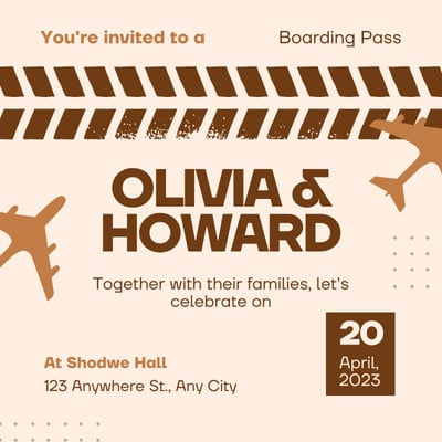 Free custom printable travel invitation templates | Canva