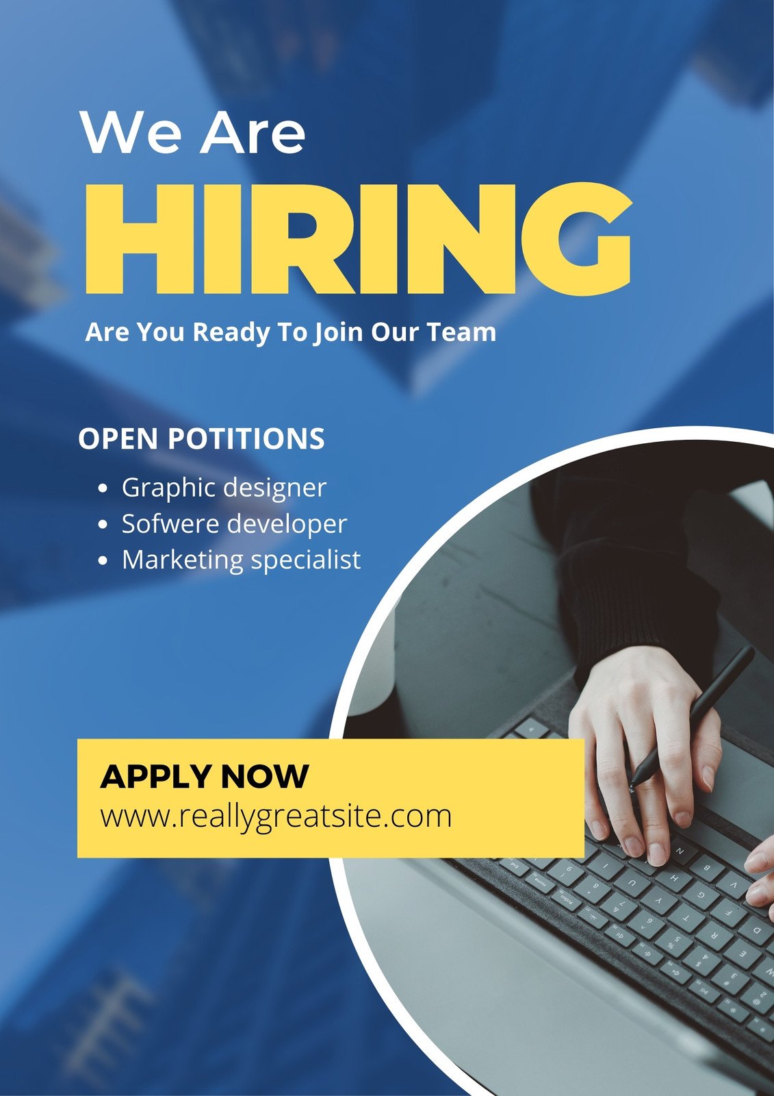 We Are Hiring Flyer Template Hiring Poster We Are Hir vrogue co