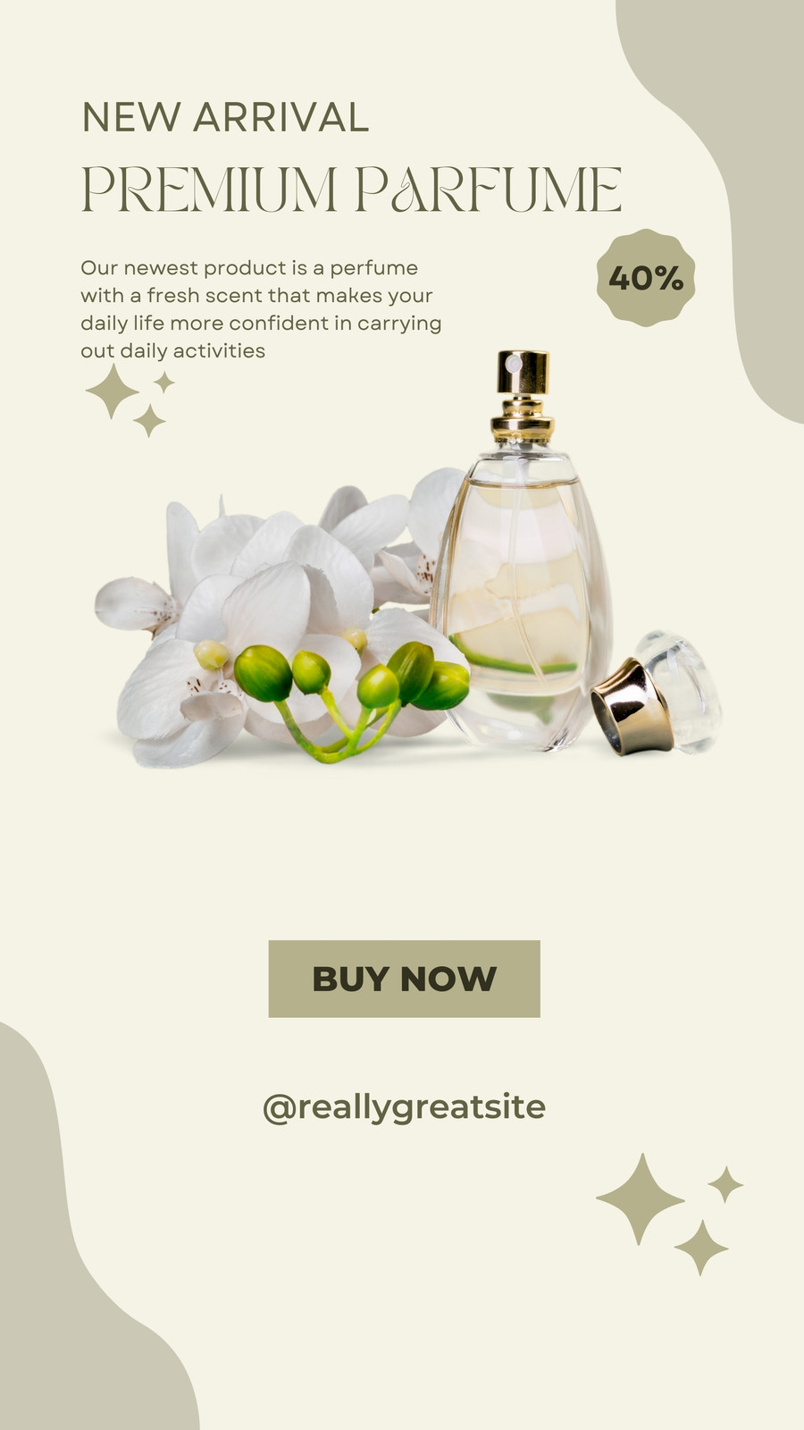 Free and customizable perfume templates