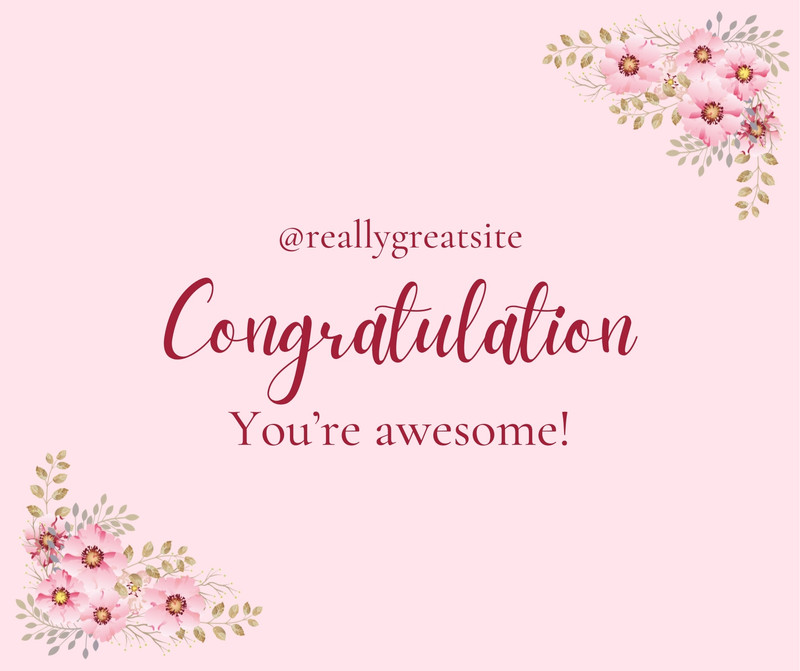 Page 3 Free And Customizable Congratulations Templates