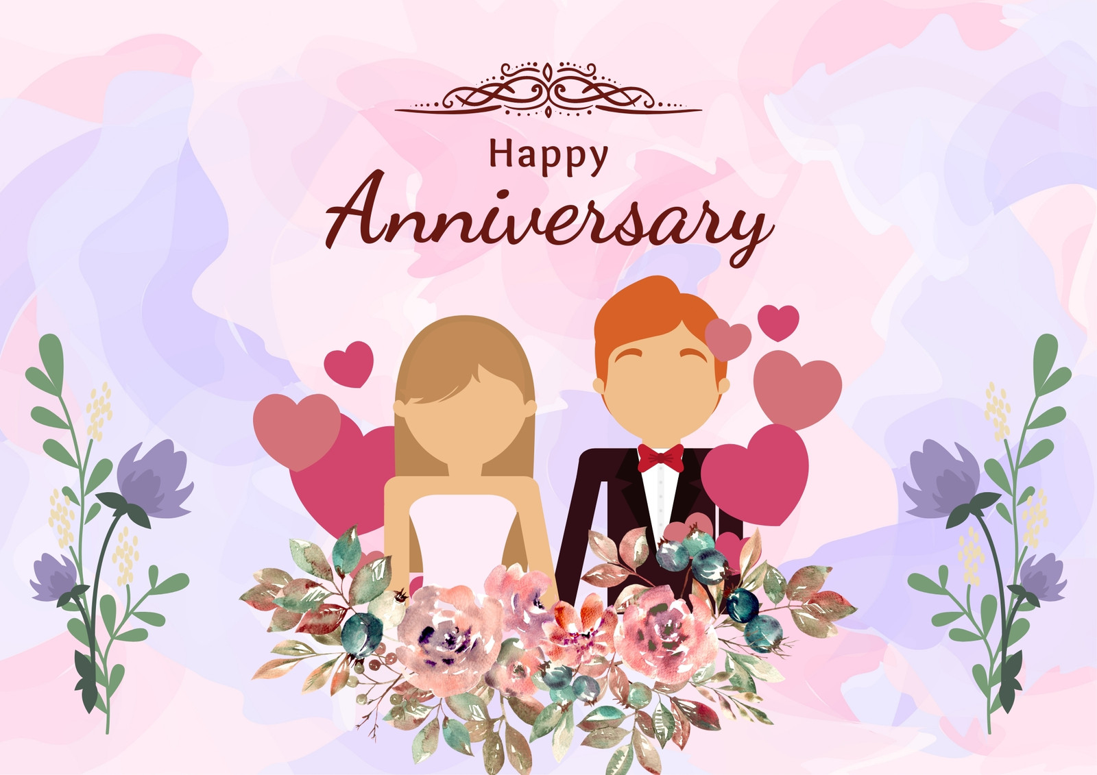 Free and customizable anniversary templates