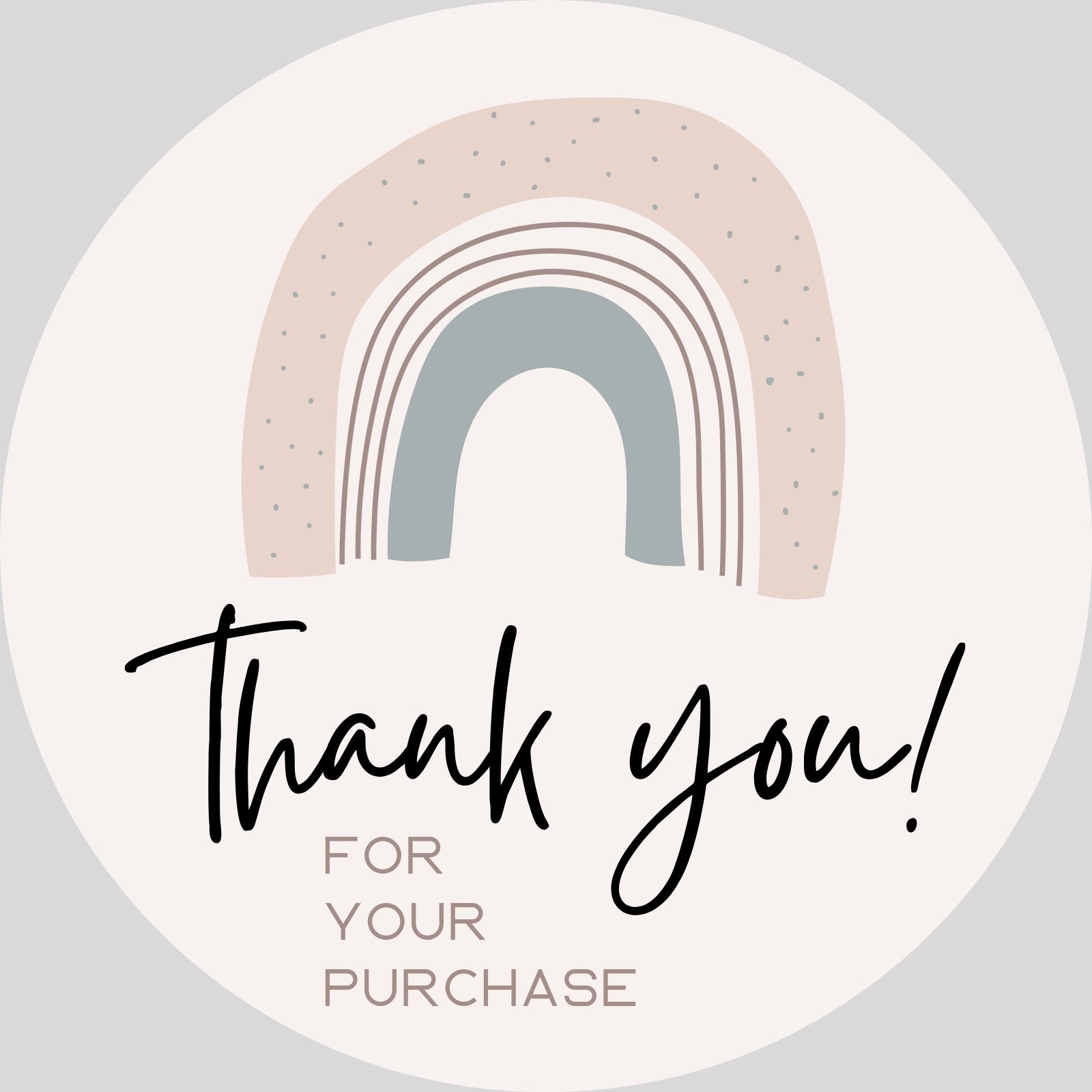 260 Personalised Thank You For Your Order Stickers Business Stickers 