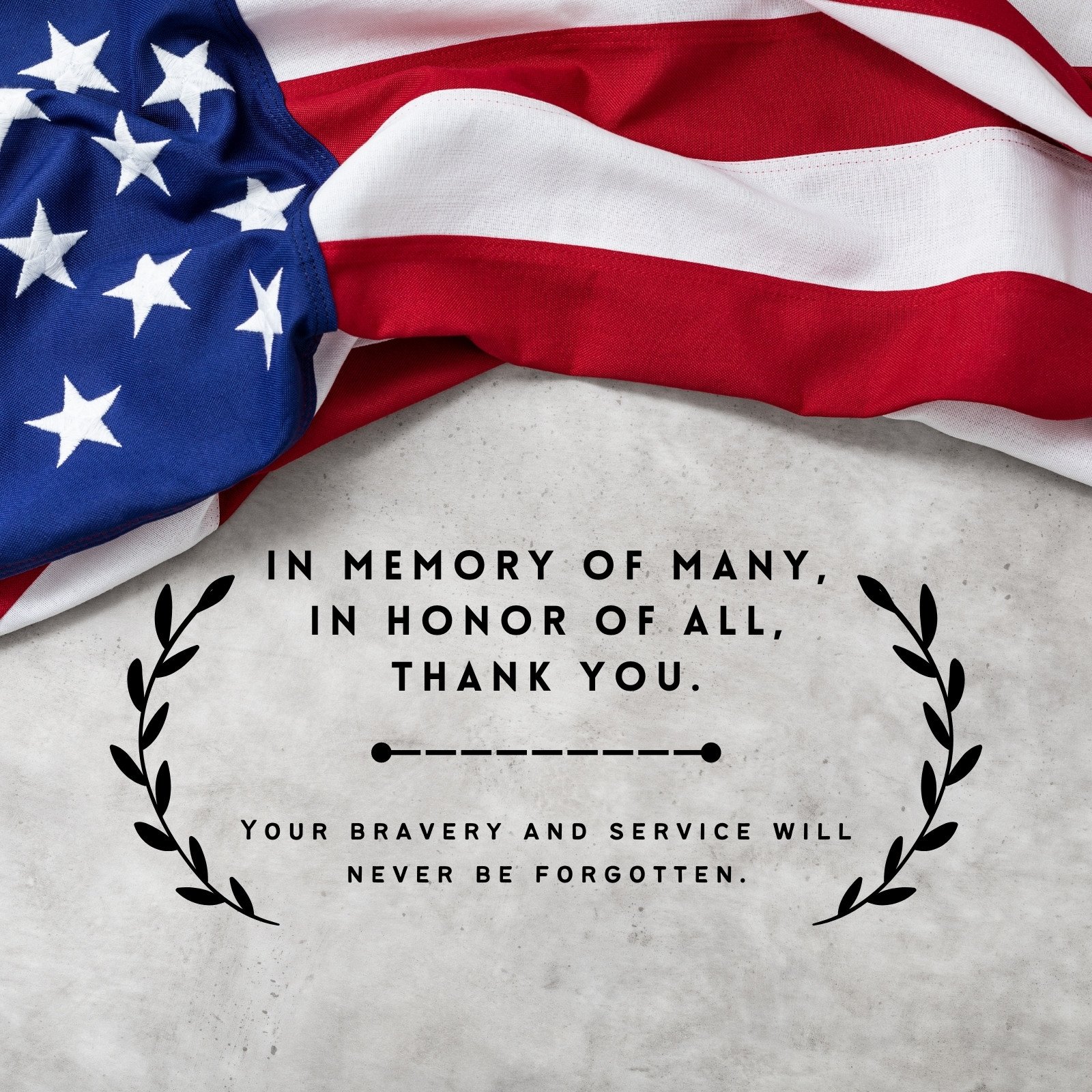 Free and customizable memorial day templates