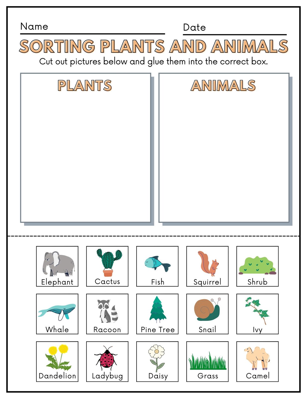 free custom printable science worksheet templates canva