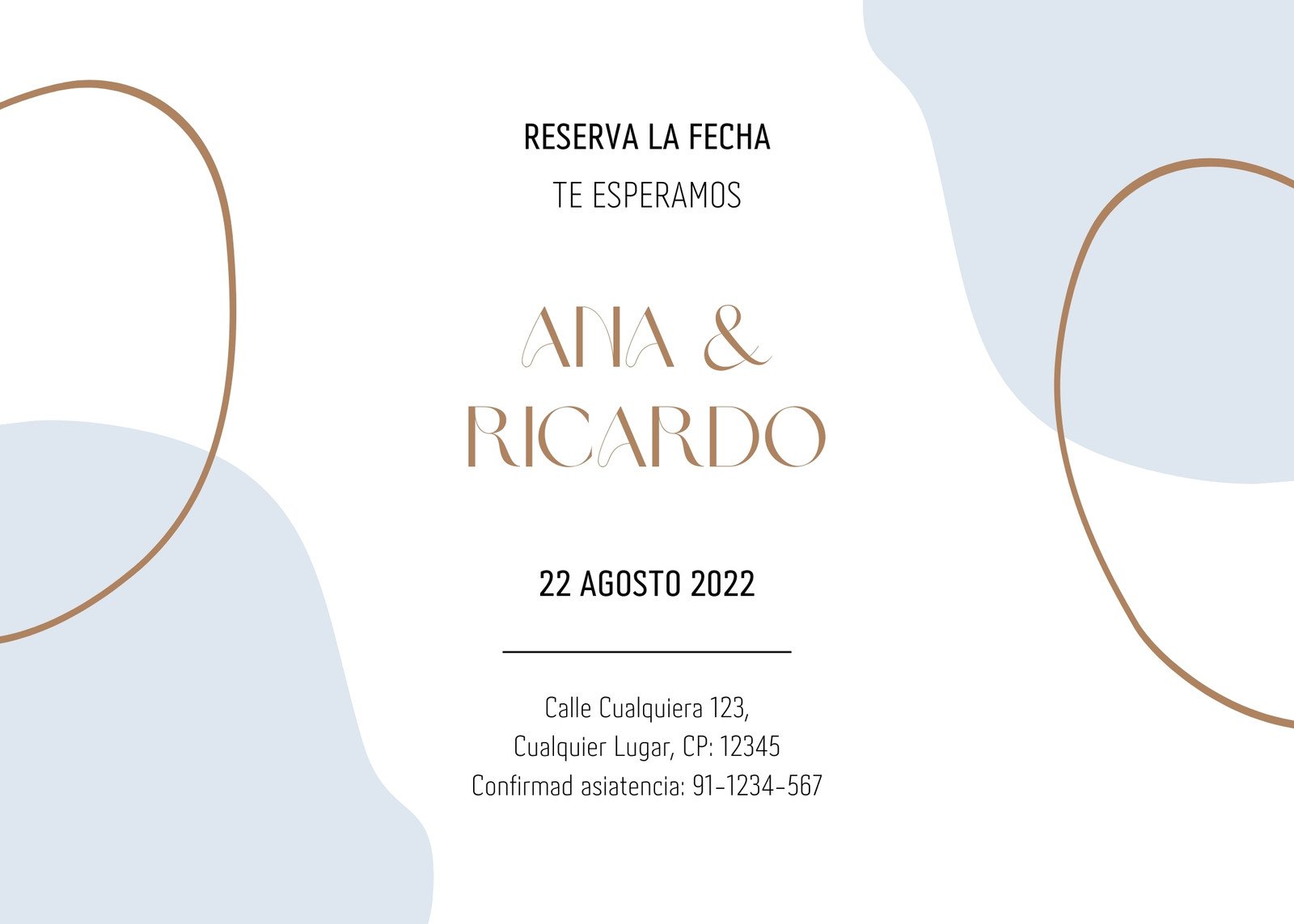 Diseña elegantes invitaciones para tu boda gratis con Canva