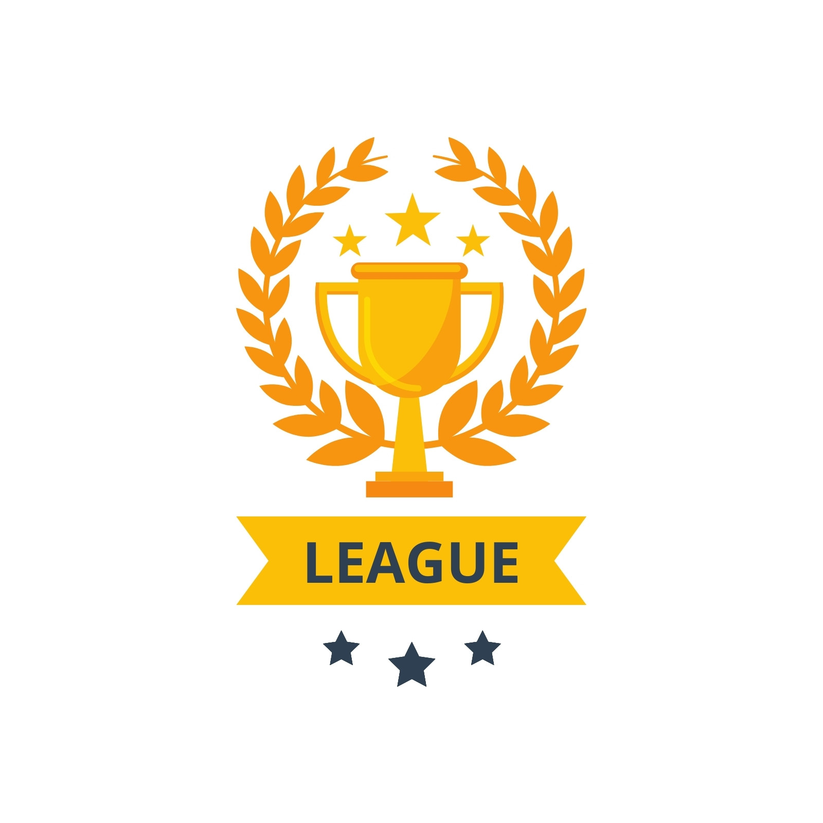 Gold Minimalist Sport League Logo