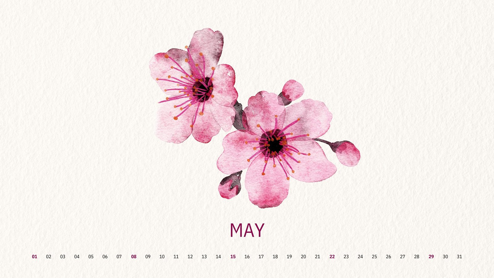 Free and customizable floral desktop wallpaper templates