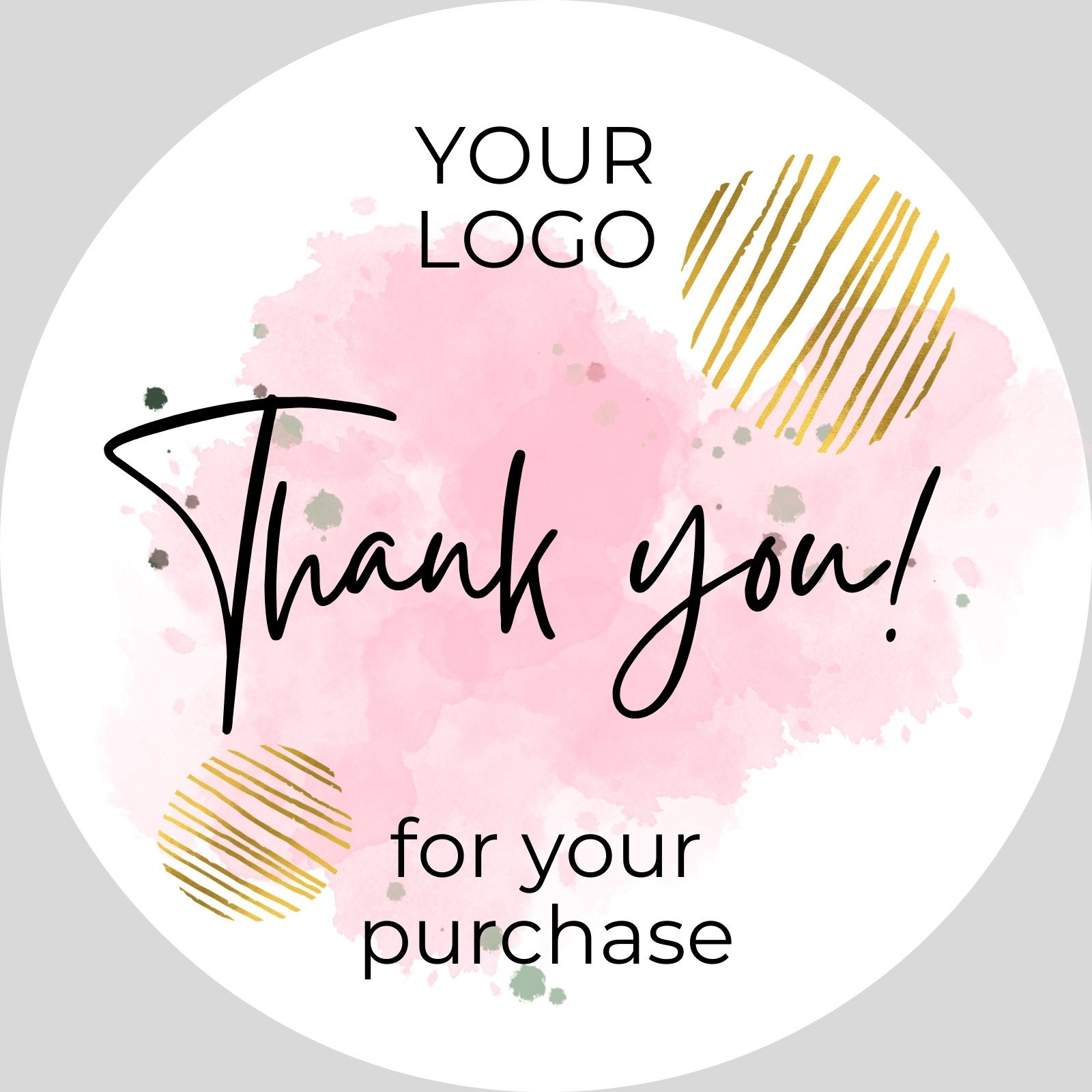 Thank You Stickers Printable Sticker Thank You For Your, 43% OFF