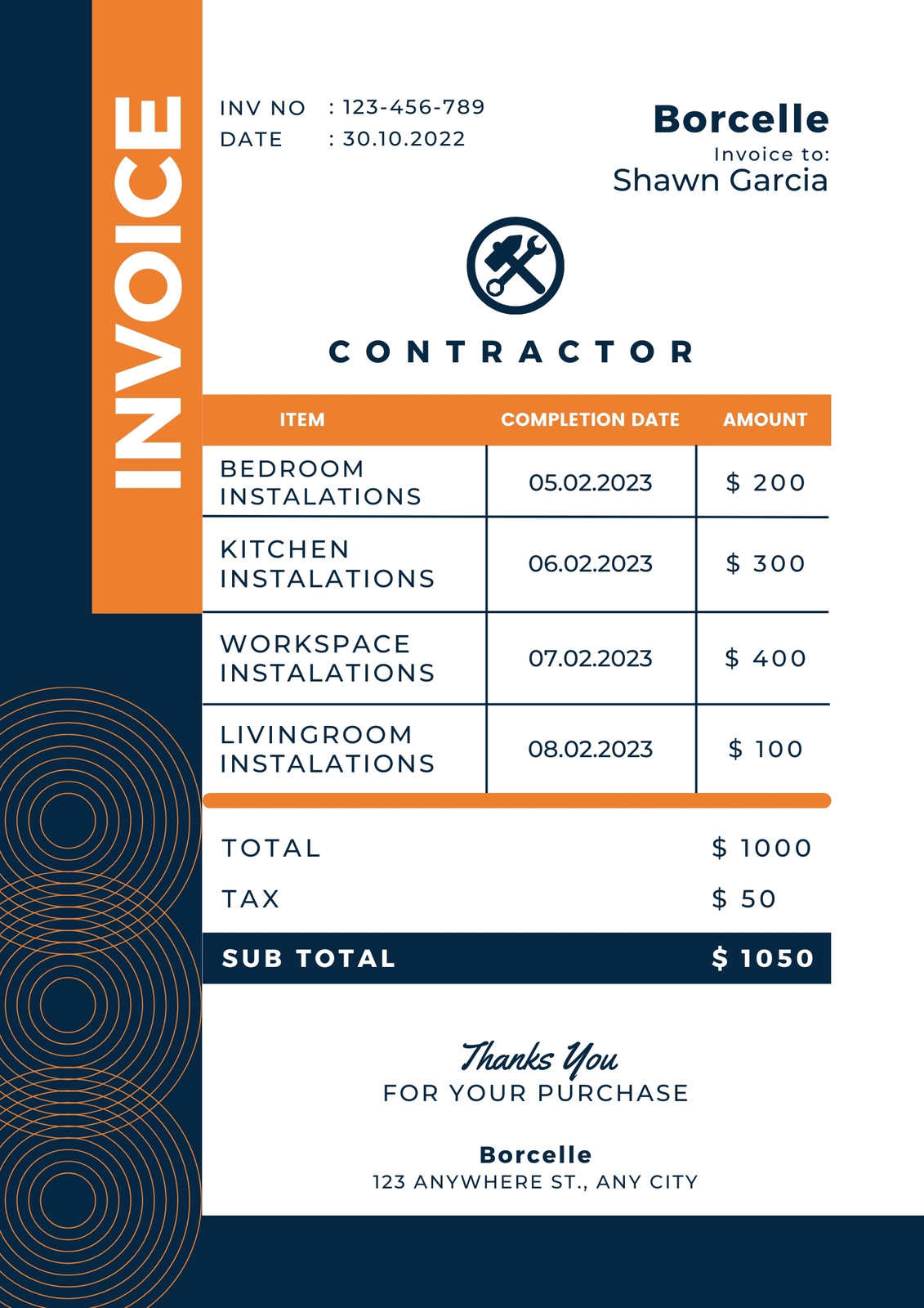 Page 8 - Free, printable, professional invoice templates to customize |  Canva