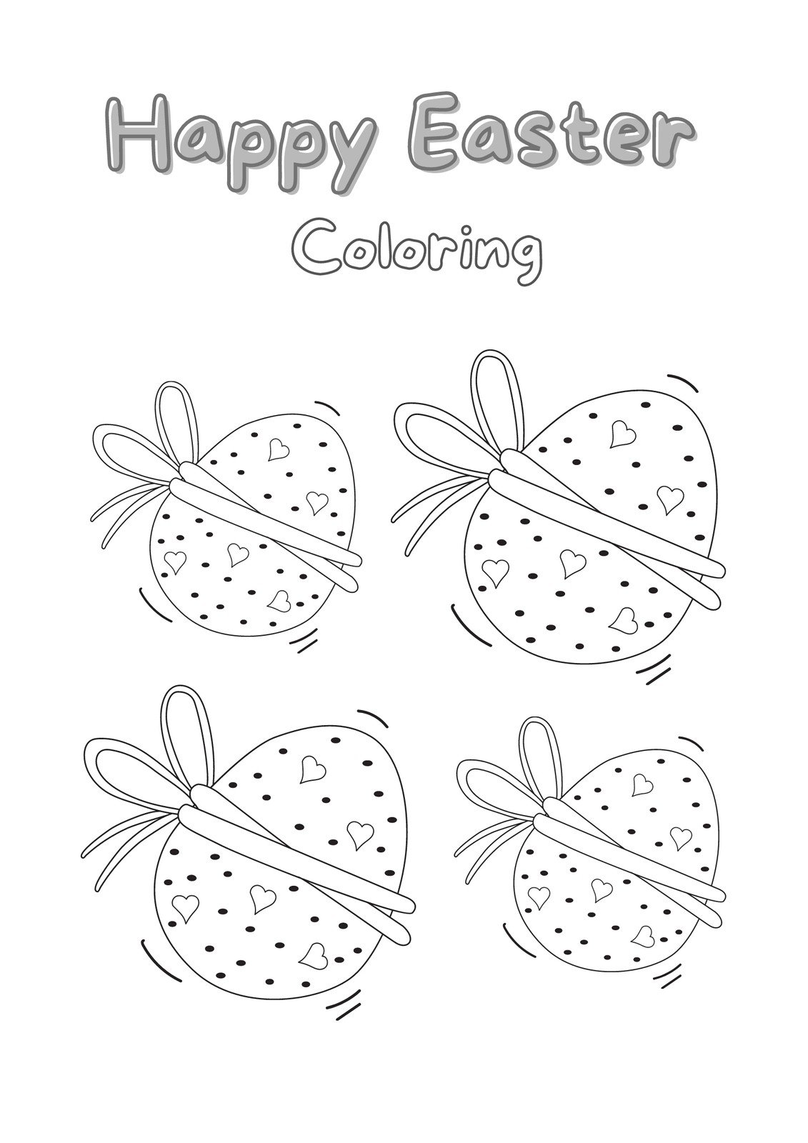 Easter Coloring Pages for Kids Set 2 Printable Coloring 