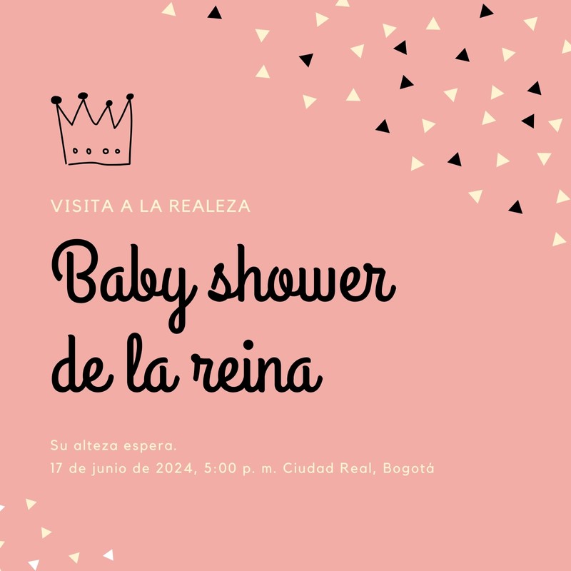 Plantillas De Invitaciones Para Baby Shower Gratis Para Editar Canva