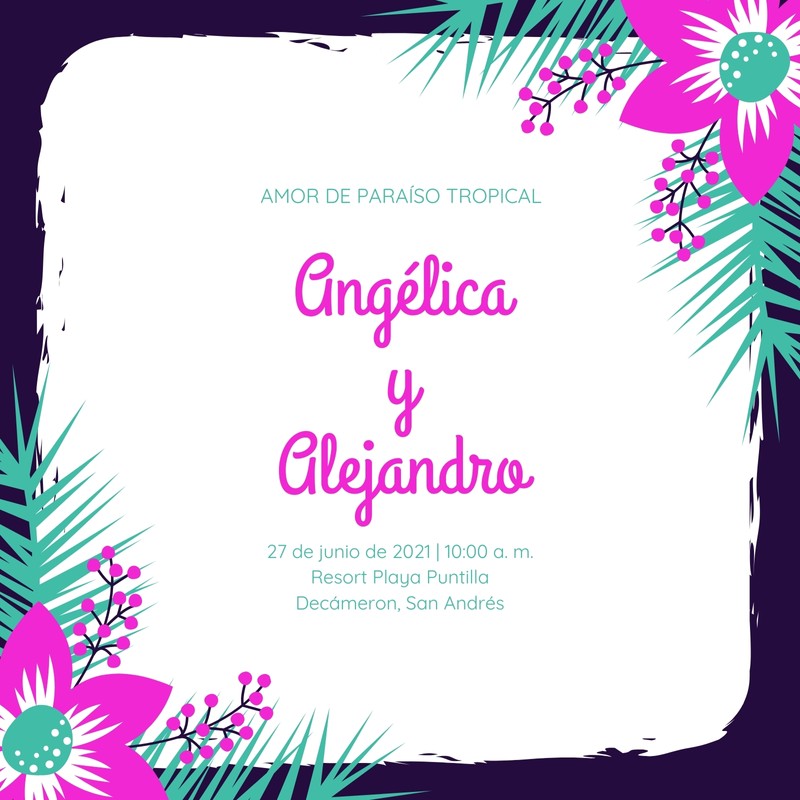 Plantillas De Invitaciones Para Bodas Gratis Para Editar Canva