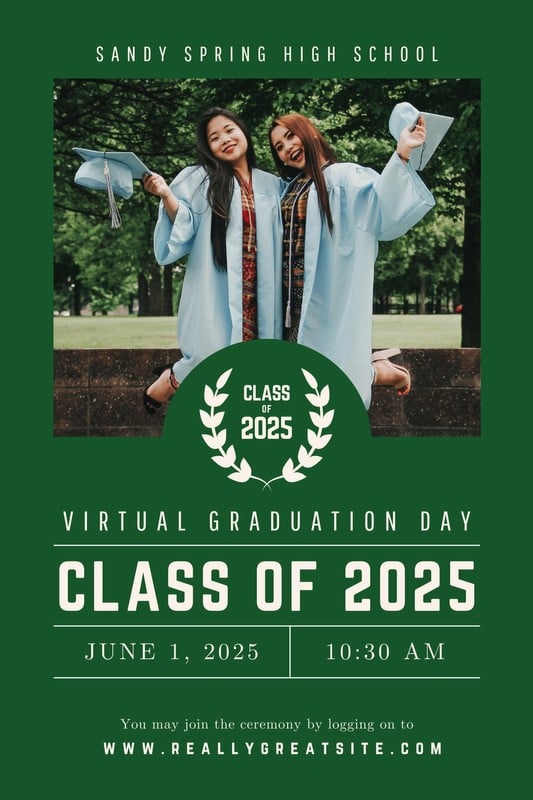 Free, printable, customizable graduation poster templates Canva