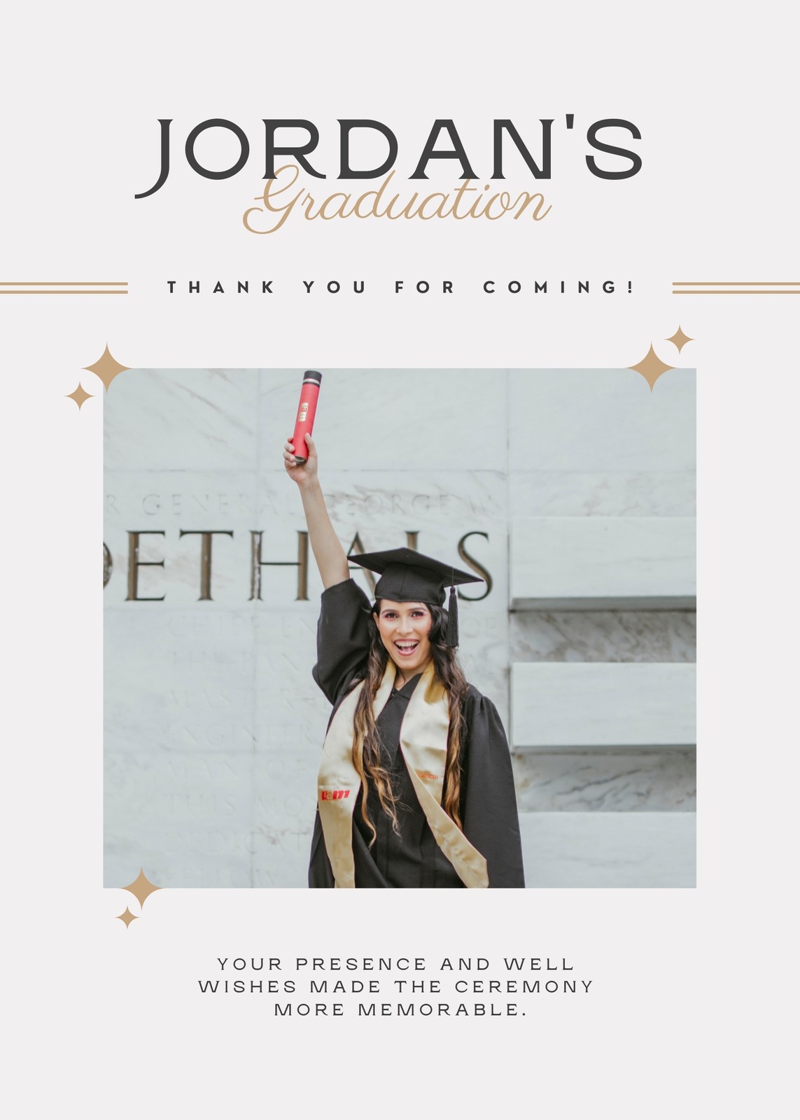 Free and printable custom graduation card templates | Canva