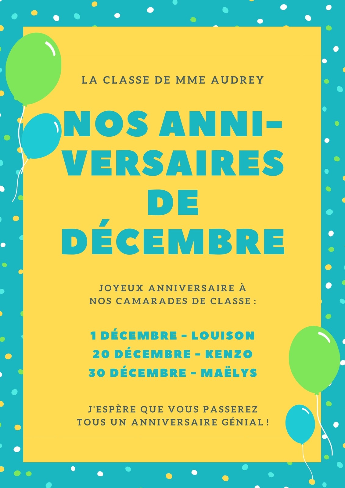 Affiches Anniversaire Les Plus Beaux Modeles Du Web Canva