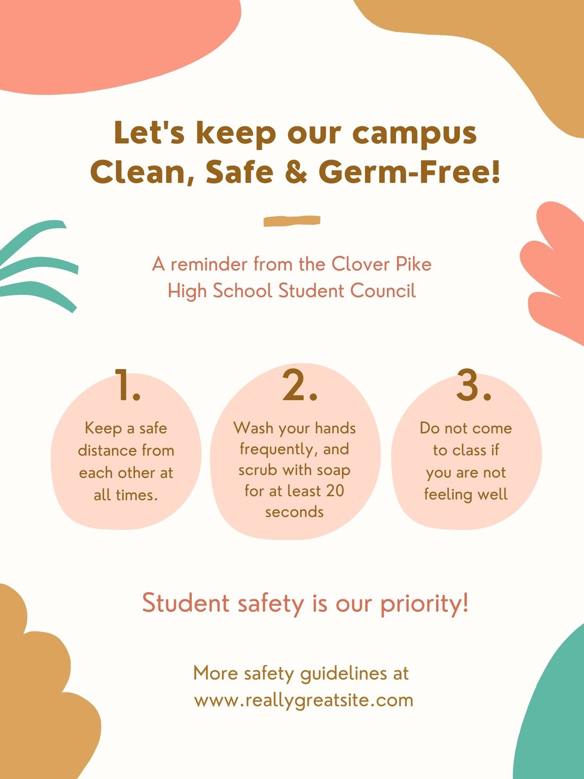 Free Printable Customizable Safety Poster Templates Canva