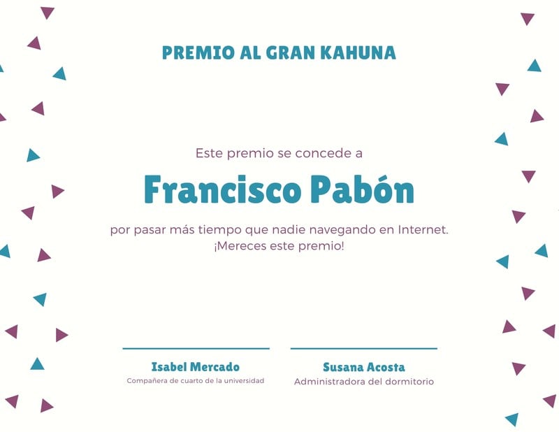 Plantillas De Certificados Divertidos Gratis Para Editar Canva